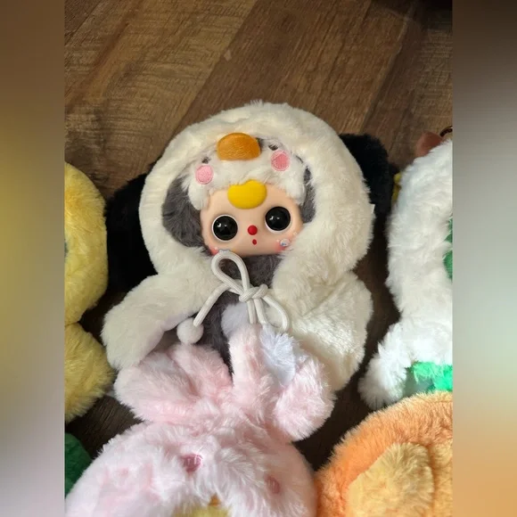 SOLD Baby Three I Am Not A Warrior Plush pendants With Cards - Picture 7 of 8